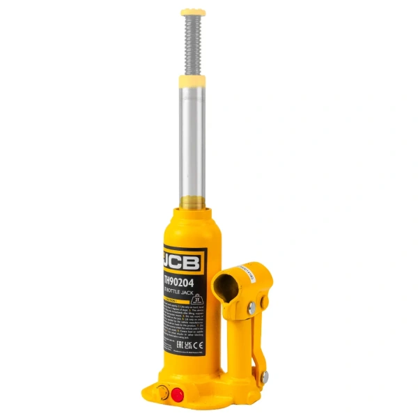 Домкрат бутылочный 2т с клапаном (h min-168мм, h max-268мм, ход штока-100мм, ход винта-48мм)