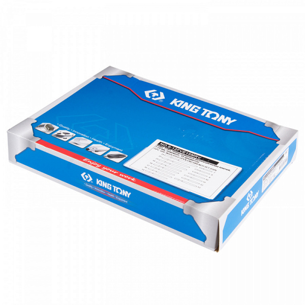 Набор рожковых диэлектрических ключей KING TONY 9-12FVE15MRV, 7-24 мм, ложемент, 15 предметов