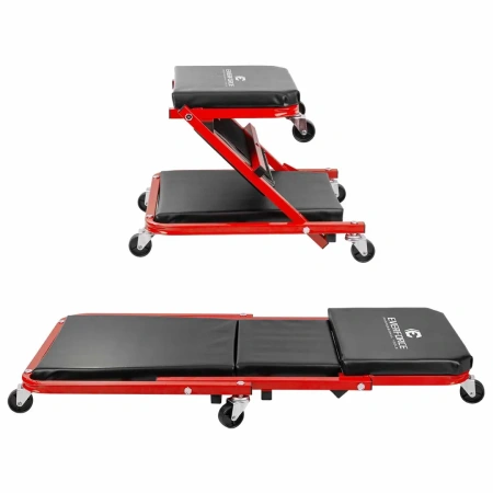 Лежак трансформер подкатной на 6-ти колесах (Стул-лежак)