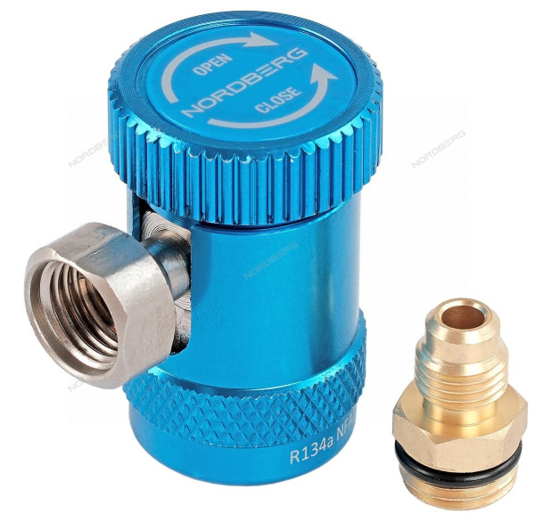Муфта быстросъемная R134a низкое давление синяя NORDBERG NFA3L
