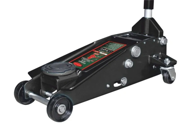 Домкрат подкатной гидравлический двухпоршневой 4т с 3-мя уровнями фиксации(h min 140мм, h max 508мм)