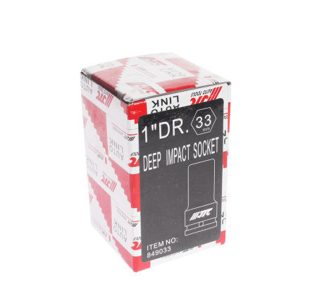 Головка торцевая ударная глубокая JTC 849033 (1", 33 мм, L=90 мм)