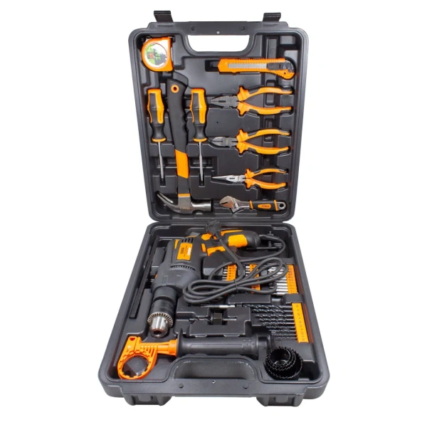 Набор инструментов с дрелью электрической,59пр.(220V,750W,0-2900об/мин),в кейсе