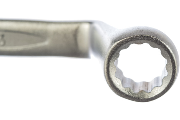 Ключ гаечный накидной W231213, изогнутый 75°, 12х13 мм