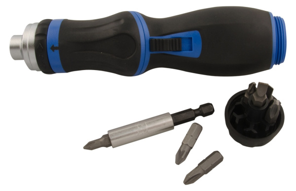 Отвертка со сменными вставками (битами), 9 в 1  KING TONY 32809MR