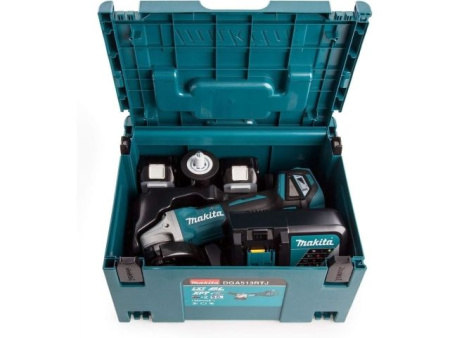 Аккум. углошлифмашина MAKITA LXT DGA 513 RTJ в кор.