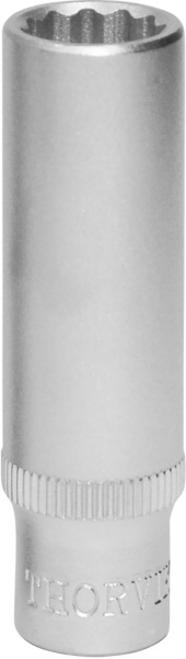 S11S22100 Головка торцевая глубокая 12-гранная 1/4"DR, 10 мм