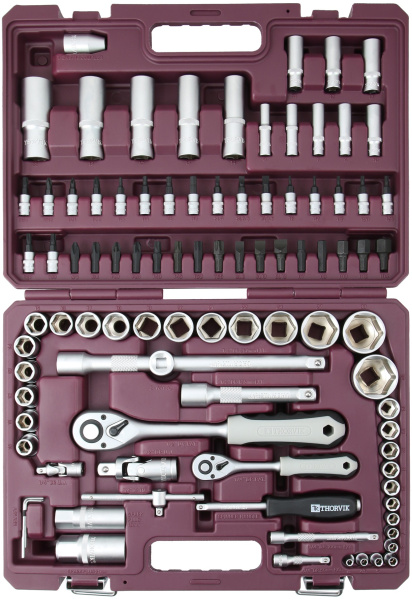 Набор инструмента универсальный Thorvik TS094 (1/4", 1/2"DR, 94 предмета)