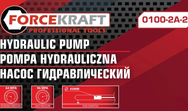 Насос гидравлический 10т (объем масла - 0.5л, давление - 630-960 bar )