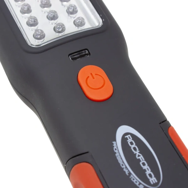 Лампа светодиодная аккумуляторная(2магнита,2крючка,180гр.,боковой свет 3W30LED,торцевой свет1W1LED,3.7V,1800mAh,зарядка12/220V,защита гнезда зарядки)