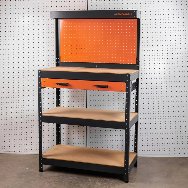 Верстак металлический 800х400х1400мм с одной выдвижной полкой ,пр-во Беларусь