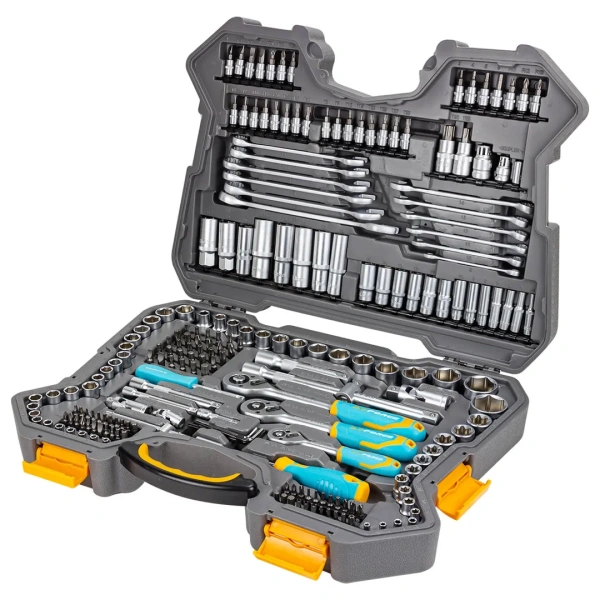 Набор инструментов 216пр. 1/4'', 3/8'', 1/2''(6гр.)(4-32мм)