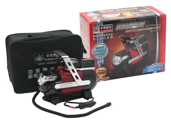 Компрессор а/м X1580 12V с фонарём