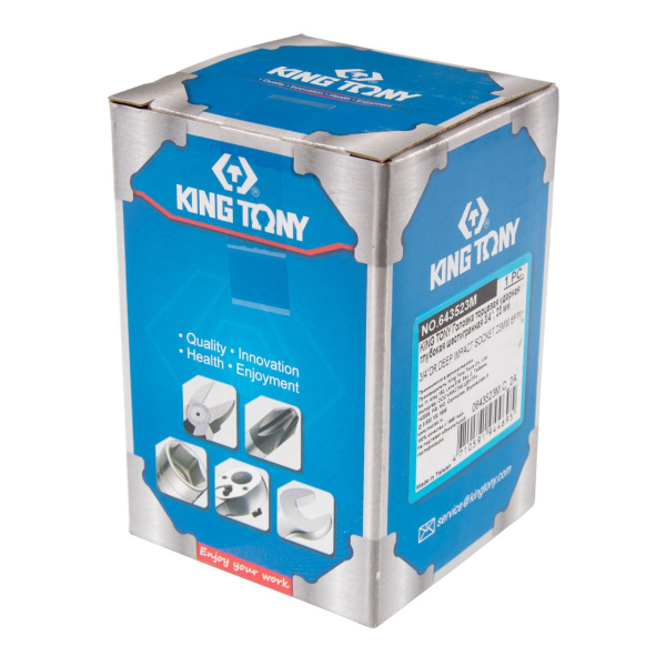 KING TONY Головка торцевая ударная глубокая шестигранная 3/4", 23 мм