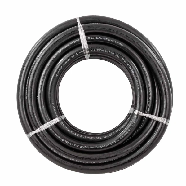 Шланг резиновый армированый бензо-маслостойкий 14х23ммх15м(повышенная гибкость и сопротивление к излому,раб.давл. 20bar,max 60bar,-30C°+70C°,DIN20018)