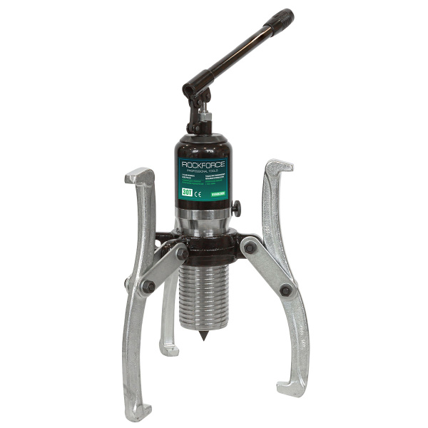 Съемник двух-трехлапый переставной гидравлический 30т(Ø захвата:150-400мм,мах. глубина захвата-220мм,ход штока-70мм)