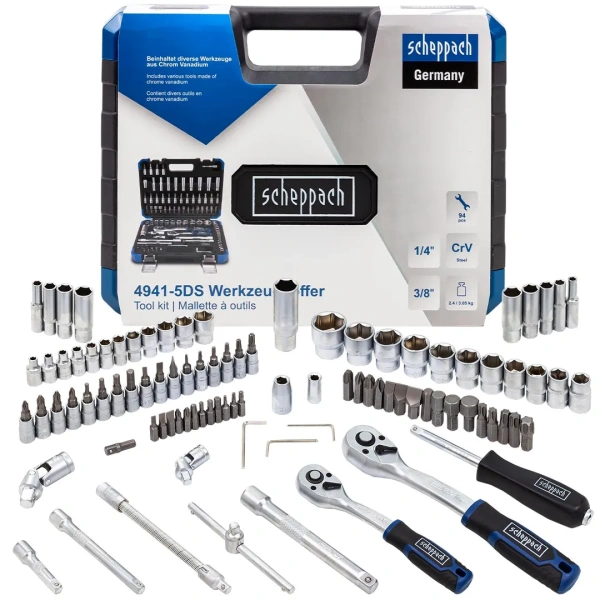 Набор инструментов 94 пр. 1/4'', 3/8''(6гр.) (4-22мм)