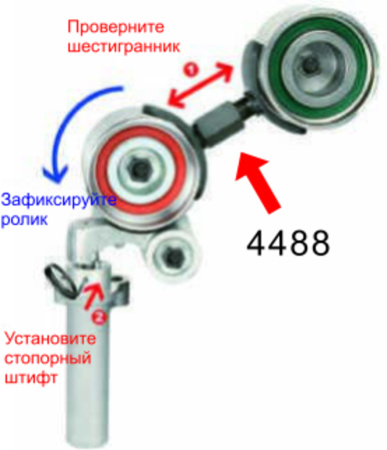 Приспособление для фиксации натяжного ролика JTC 4488 (TOYOTA)