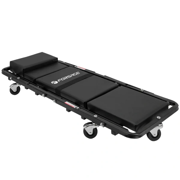 Лежак ремонтный подкатной на 6-ти колесах