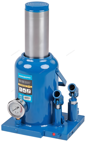 Домкрат бутылочный двухплунжерный 50 т NORDBERG N31150