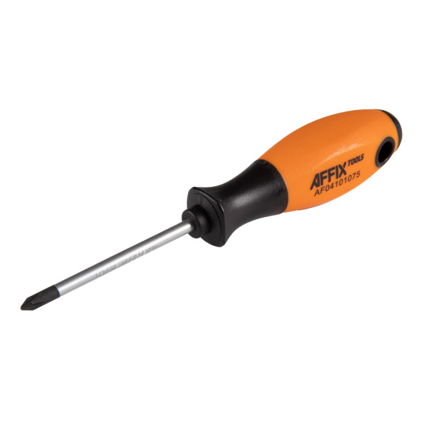 Отвертка крестовая Phillips №1 75 мм AFFIX AF04101075