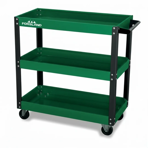 Тележка инструментальная металлическая 3-х полочная