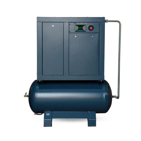Компрессор винтовой ROSSVIK ВК15А-10-300 (1470 л/мин, 10 бар, ресивер 300 л, 380 В/11 кВт)