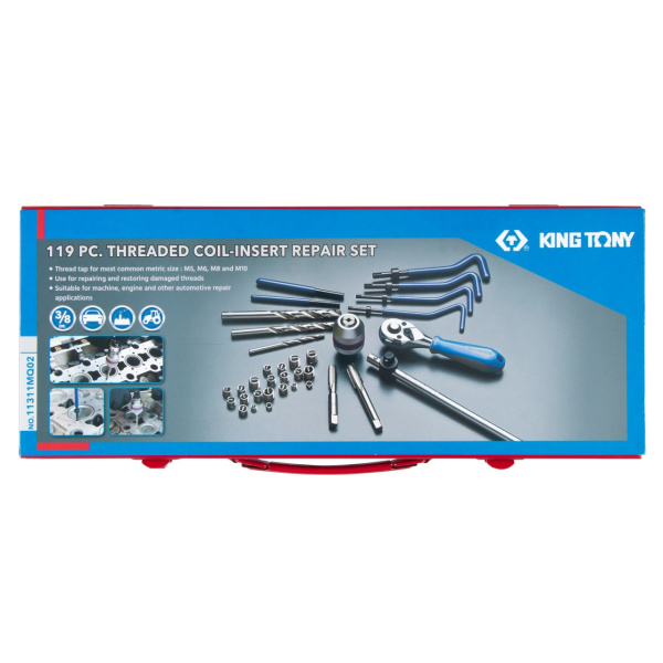 Набор для восстановления резьбы М5-10 KING TONY 11311MQ02