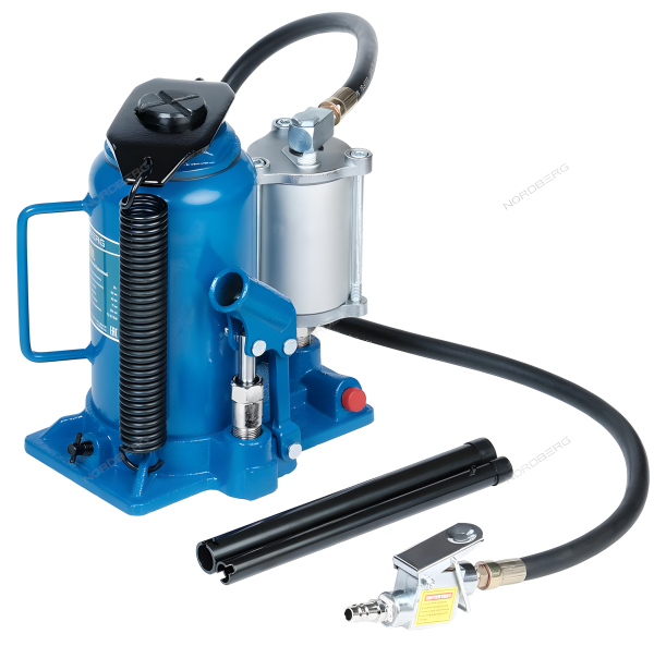 Домкрат бутылочный пневмогидравлический 20 т NORDBERG N31320