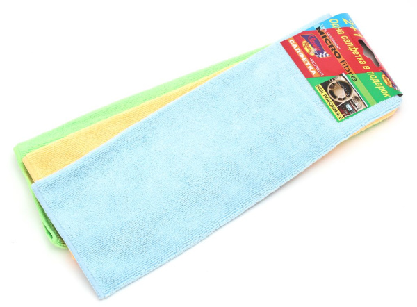 Салфетка MF-3 ''Cleaner Racing''Микрофибра 3шт