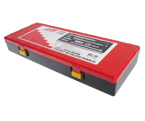 Набор головок для свечей зажигания JTC K3083 (с динамометрическим ключом, 3/8", 8 предметов в кейсе)