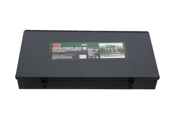 Набор гидравлического оборудования для кузовных работ, 20т,(насос, цилиндр + комплект удлинителей и надставок), в двух металлических кейсах