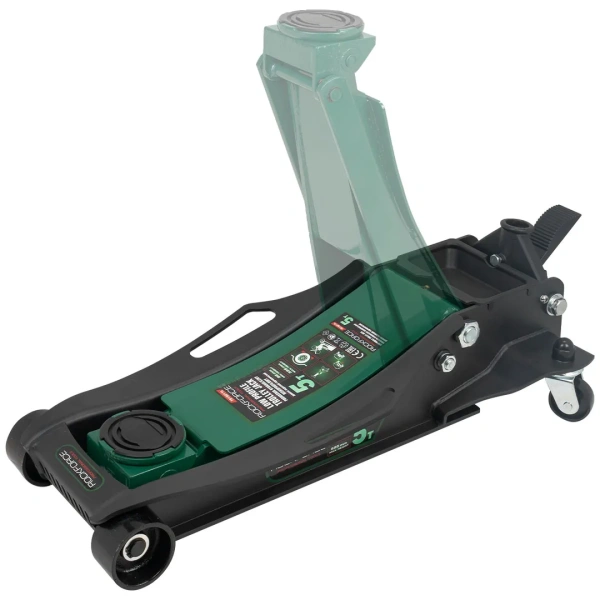 Домкрат подкатной гидравлический 5т (h min 96мм, h max 595мм),вес 49,50