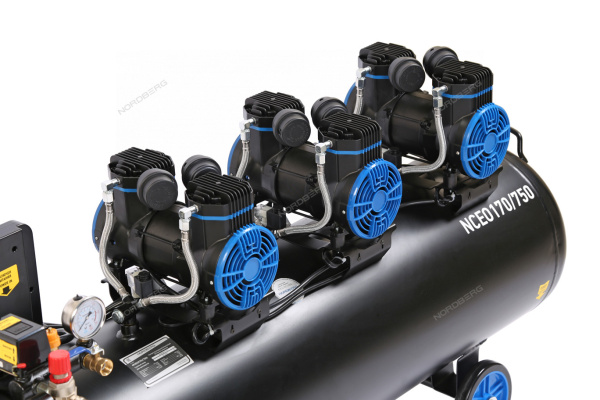 Компрессор безмасляный NORDBERG NCEO170/750 (380 В, ресивер 170 л, 750 л/мин)