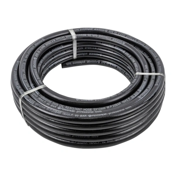 Шланг резиновый армированый бензо-маслостойкий 5х12ммх10м(повышенная гибкость и сопротивление к излому,раб.давл. 20bar,max 60bar,-30C°+70C°,DIN20018)