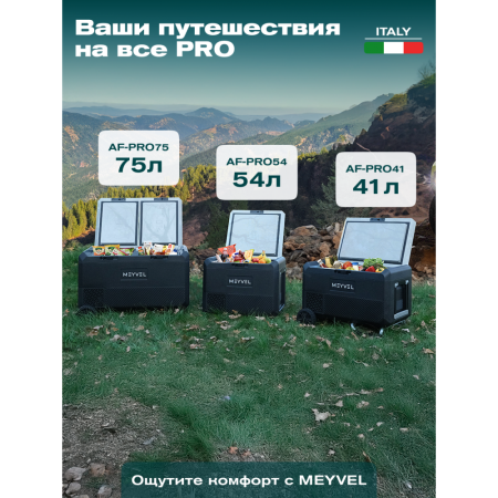 Автомобильный компрессорный холодильник Meyvel AF-PRO75