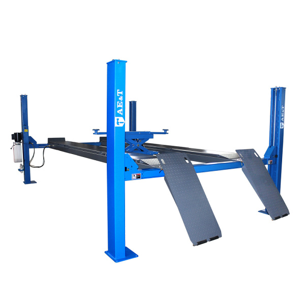 Подъемник четырехстоечный AE&T F4.5D-4 (4.5 т, с траверсой для сход-развала)