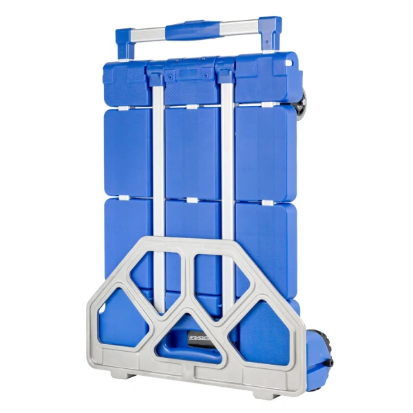 Тележка складная платформенная/для багажа с телескопич. ручкой+набор эластичных шнуров(в разложенном виде:53х43х110см,в сложенном:59х43х13см,г/п200кг)