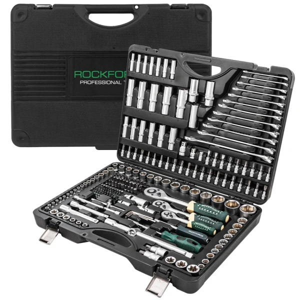 Набор инструментов 216+3пр. 1/4'',3/8'',1/2''(6гр., 12гр.)(4-32мм)