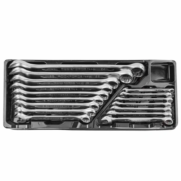 Набор ключей комбинированных 16пр.(6-19,22,24мм) в лотке