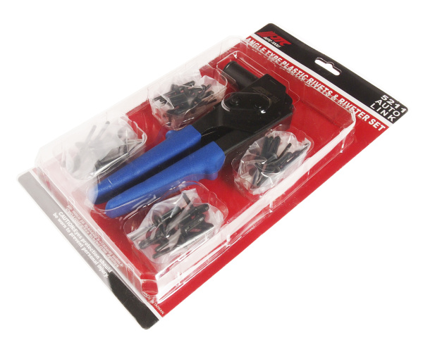 Заклепочник углового типа с заклепками JTC 5211 (5, 6.3, 6.6 мм, 40 шт.)