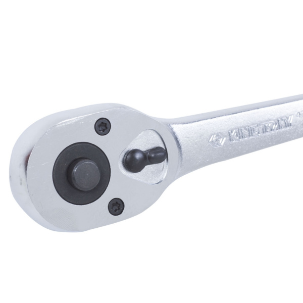 Трещотка 1/2", 250 мм, 32 зубца, флажковая с кнопкой KING TONY 4771-10GR