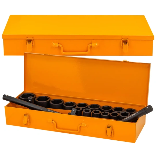 Набор инструментов ударных 21пр, 3/4''(6гр.)(17,19,21,22,24,27,30,32,34,35,36,36-12гр.,38,41,46,50мм), в метал.кейсе