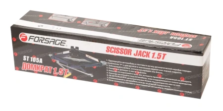 Домкрат механический ''ромб''1.5т ST-105A (h min 104мм, h max 385мм)