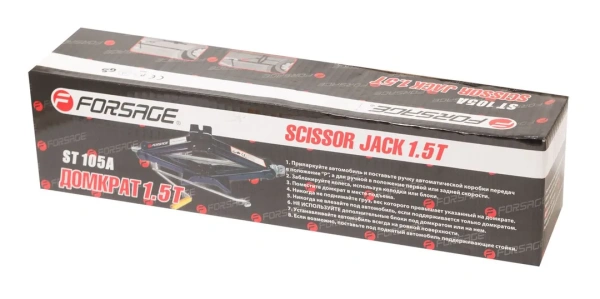 Домкрат механический ''ромб''1.5т ST-105A (h min 104мм, h max 385мм)