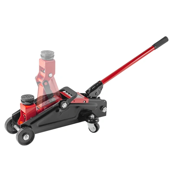 Домкрат подкатной гидравлический 2 т (h min - 135мм, h max - 320мм) с резиновой накладкой