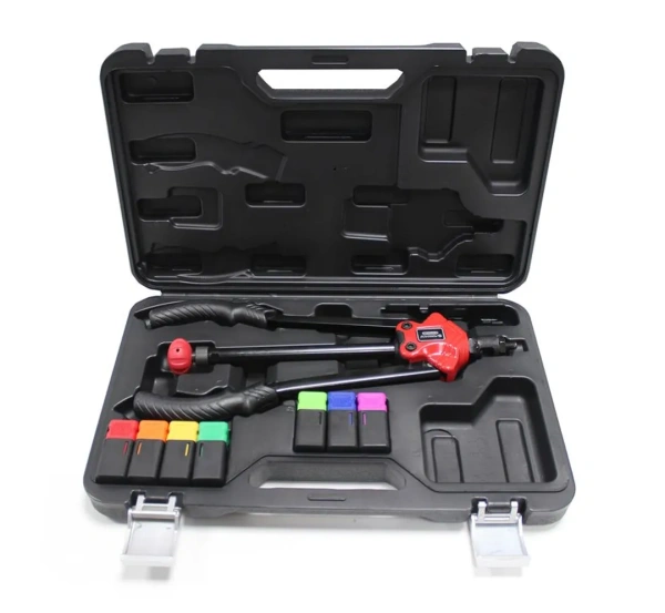 Заклепочник двуручный резьбовой усиленный (L - 360мм, резьбовые адаптеры - М3, М4, М5, М6, М8, М10,М12),в кейсе