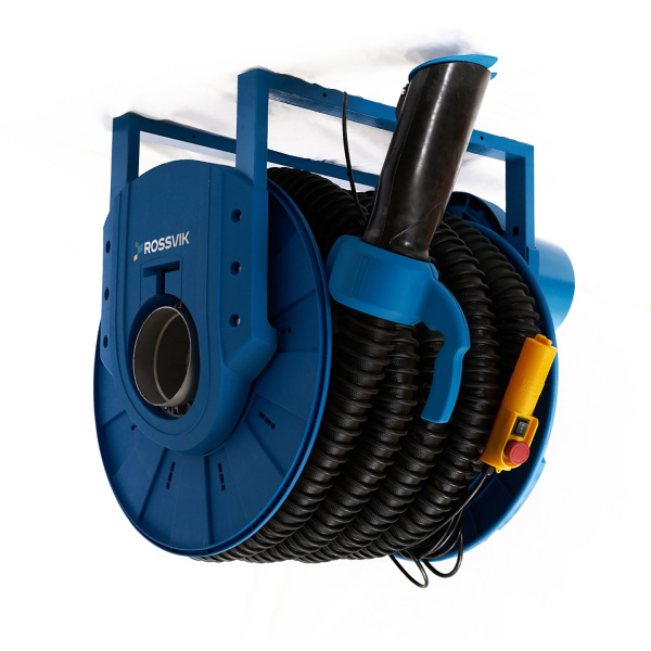 Катушка электрическая для удаления выхлопных газов ROSSVIK CA500D07608 (шланг 76 мм*8 м)