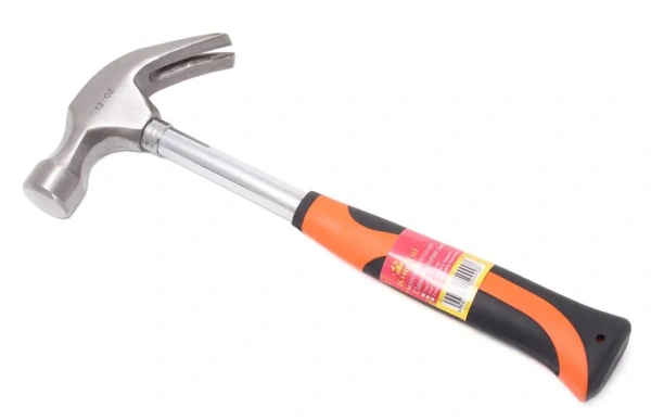 Молоток-гвоздодер с прорезиненной рукояткой 560гр. (L-320мм)