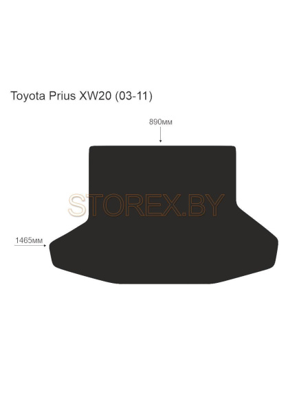 Toyota Prius XW20 (03-11) Багажник copy
